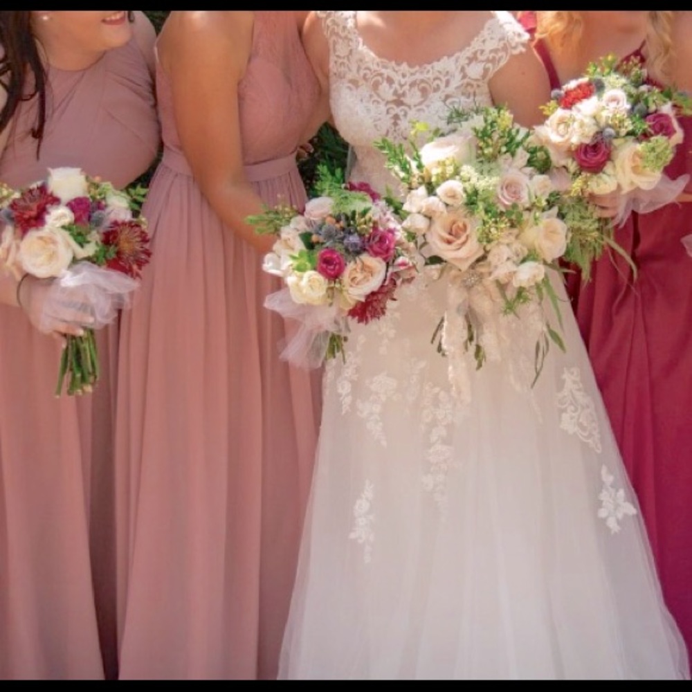 Light dusty pink gown